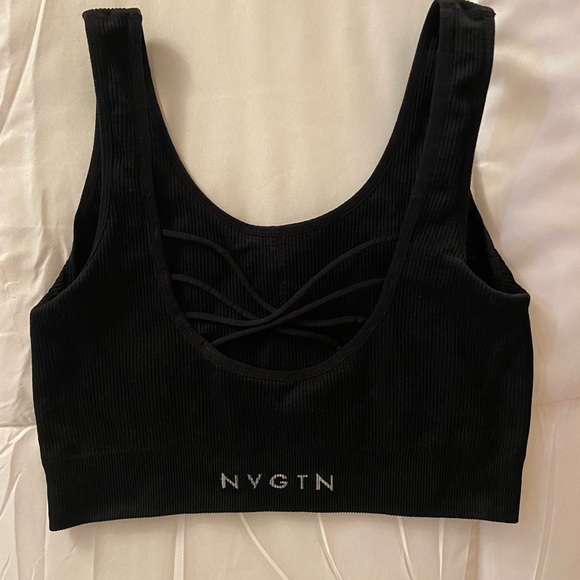 Black NVTGN Size Small Sports Bra - Picture 2 of 2